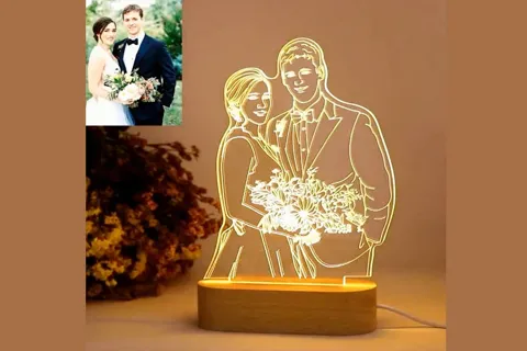 Lámpara de luz nocturna 3D con foto · Fotografía 5