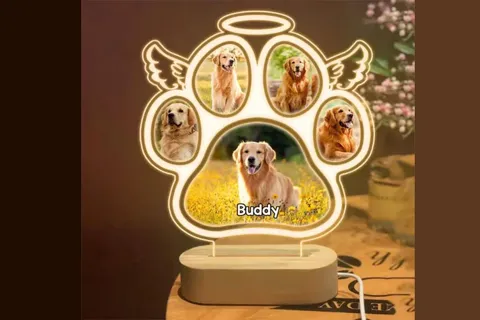 Lámpara LED Luz nocturna conmemorativa para mascotas · Fotografía 2