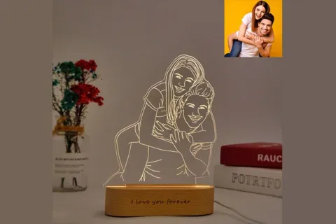 Lámpara fotográfica 3D personalizada · Fotografía 3