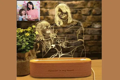 Lámpara fotográfica LED 3D personalizable · Fotografía 3