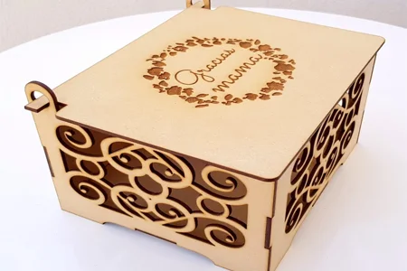 Caja con tapa grabada · Fotografía 2
